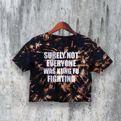 Kung Fu Crop Top Y2K Crop Tee Statement Shirt Calm Women Gift