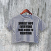 Kung Fu Crop Top Y2K Crop Tee Statement Shirt Calm Women Gift