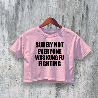Kung Fu Crop Top Y2K Crop Tee Statement Shirt Calm Women Gift