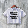 Kung Fu Crop Top Y2K Crop Tee Statement Shirt Calm Women Gift