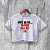 Clown Eat Me Crop Top Y2K Crop Tee Clown Shirt Scary Halloween Gift
