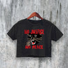 Cat Crop Top No Justice No Place Crop Tee Cat Lover Shirt Women Y2K - bestshirtz