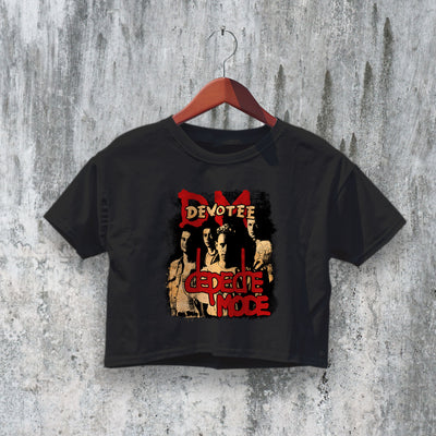 Depeche Mode Crop Top Devotee Crop Tee DM Shirt Devotional Tour Merch