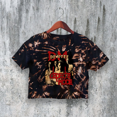 Depeche Mode Crop Top Devotee Crop Tee DM Shirt Devotional Tour Merch