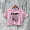 Descendents Crop Top SpazzHazard Crop Tee Milo Logo Shirt Punk Band - bestshirtz#