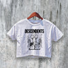 Descendents Crop Top SpazzHazard Crop Tee Milo Logo Shirt Punk Band - bestshirtz#