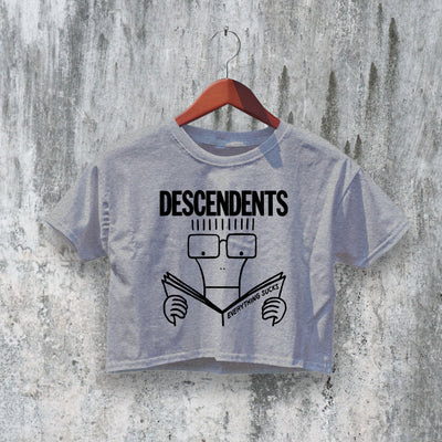 Descendents Crop Top Everything Sucks Crop Tee Milo Shirt Punk Rock Band - bestshirtz#