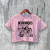 Descendents Crop Top Live Plus One Crop Tee Vintage Band Concert Shirt - bestshirtz#