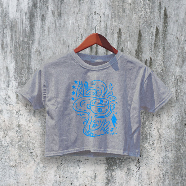 Dayglow Crop Top HACHI Public Cupping Crop Tee Coffee Project Shirt - bestshirtz