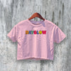 Dayglow Logo Crop Top Pop Rock Crop Tee Dayglow Shirt Retro Aesthetic - bestshirtz