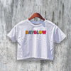 Dayglow Logo Crop Top Pop Rock Crop Tee Dayglow Shirt Retro Aesthetic - bestshirtz