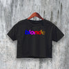 Frank Ocean Blonde Crop Top Aesthetic Logo Crop Tee Fan R&B Music Shirt