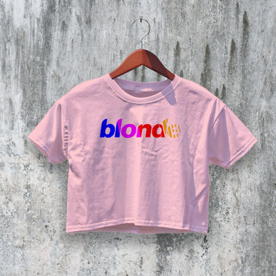 Frank Ocean Blonde Crop Top Aesthetic Logo Crop Tee Fan R&B Music Shirt