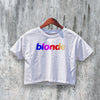 Frank Ocean Blonde Crop Top Aesthetic Logo Crop Tee Fan R&B Music Shirt