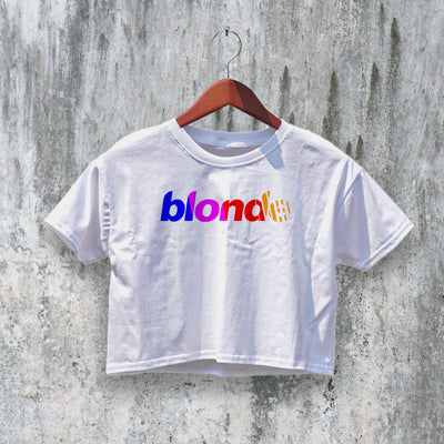 Frank Ocean Blonde Crop Top Aesthetic Logo Crop Tee Fan R&B Music Shirt