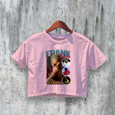 Bootleg Frank Ocean Crop Top Blond Crop Tee Music Fan Merch Shirt