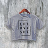 GYM Crop Top LFT HVY SHT Crop Tee Training Shirt Fitness Lovers - bestshirtz