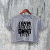 GYM Crop Top Fitness Lovers Crop Tee GYM Hair Don't Care Shirt - bestshirtz
