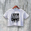 GYM Crop Top Fitness Lovers Crop Tee GYM Hair Don't Care Shirt - bestshirtz