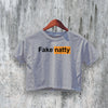 GYM Crop Top Fake Natty Crop Tee Funny GYM Shirt Breathable Women - bestshirtz