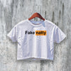 GYM Crop Top Fake Natty Crop Tee Funny GYM Shirt Breathable Women - bestshirtz