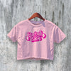 GYM Crop Top Barbell Babe Crop Tee Baby GYM Shirt Breathable Aesthetic - bestshirtz