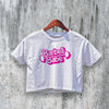 GYM Crop Top Barbell Babe Crop Tee Baby GYM Shirt Breathable Aesthetic - bestshirtz