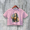 GYM Crop Top Fun Art Crop Tee Cute GYM Shirt Athletic Casual Trendy - bestshirtz