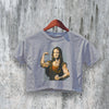 GYM Crop Top Fun Art Crop Tee Cute GYM Shirt Athletic Casual Trendy - bestshirtz