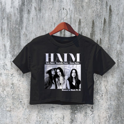 HAIM Crop Top Women in Music Crop Tee Fan Aesthetic Shirt Band Music Merch