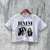 HAIM Crop Top Women in Music Crop Tee Fan Aesthetic Shirt Band Music Merch