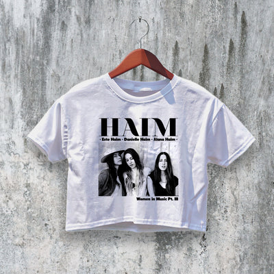 HAIM Crop Top Women in Music Crop Tee Fan Aesthetic Shirt Band Music Merch