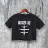 Hüsker Dü Logo Crop Top Punk Rock Crop Tee Hüsker Dü Shirt Retro Music - bestshirtz