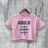 Hüsker Dü Logo Crop Top Punk Rock Crop Tee Hüsker Dü Shirt Retro Music - bestshirtz