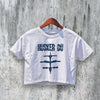 Hüsker Dü Logo Crop Top Punk Rock Crop Tee Hüsker Dü Shirt Retro Music - bestshirtz