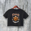 Halloween Crop Top Howdy Pumpkin Crop Tee Spooky Cowgirl Shirt - bestshirtz#