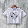 Halloween Crop Top  Ghost Crop Tee Cute Horror Shirt Love Halloween Gift