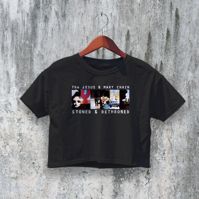 The Jesus and Mary Chain Crop Top Stoned & Dethroned Crop Tee Band Shirt