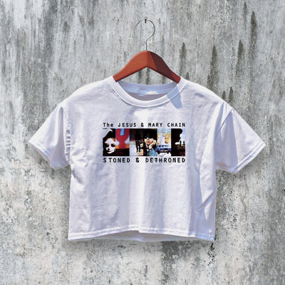 The Jesus and Mary Chain Crop Top Stoned & Dethroned Crop Tee Band Shirt