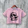 Jeromes Dream Crop Top Skull Crop Tee Band Screamo Shirt Emo Punk - bestshirtz#