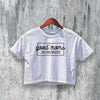 Mom Crop Top Good Mom Angry Crop Tee Mother’s Day Shirt Mom Gift - bestshirtz