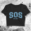 SZA Crop Top SOS Crop Tee Album Art Logo S.O.S SZA Shirt - bestshirtz#