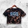 SZA Crop Top SOS Crop Tee Album Art Logo S.O.S SZA Shirt - bestshirtz#