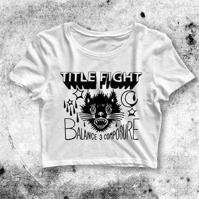 Title Fight Crop Top Balance and Composure Crop Tee Music Tour Shirt - bestshirtz#