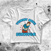 Y2K Crop Top Tummy Ache Survivor Crop Tee Meme Shirt Aesthetic Y2K - bestshirtz#