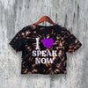 Speak Now Crop Top Y2K Crop Tee I Love Speak Now Shirt Pop Music - bestshirtz#