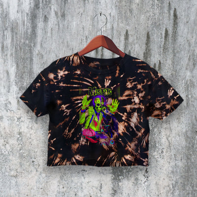 Misfits Crop Top Horror Punk Crop Tee Band Crimson Ghost Shirt - bestshirtz#