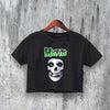 Misfits Crop Top Skull Logo Crop Tee The Misfits Shirt Punk Rock Band