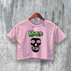 Misfits Crop Top Skull Logo Crop Tee The Misfits Shirt Punk Rock Band