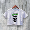 Misfits Crop Top Skull Logo Crop Tee The Misfits Shirt Punk Rock Band